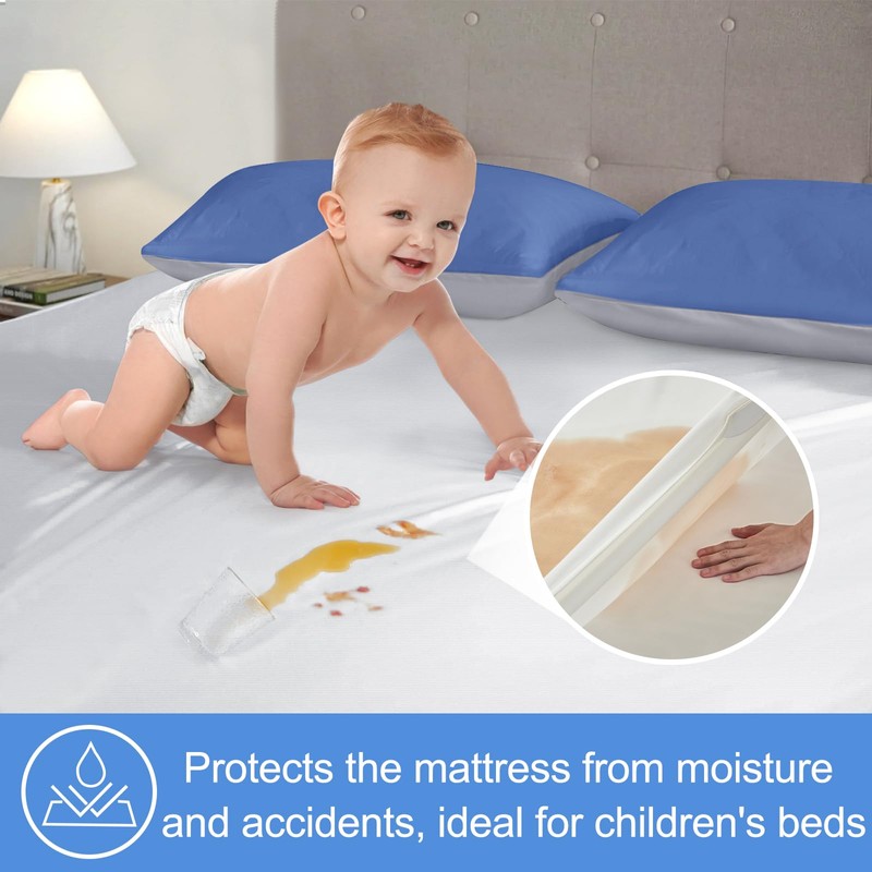 Waterproof Mattress Protector Emperor, Premium Mattress Covers 200x200cm, Breathable, Waterproof