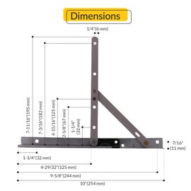 Brixwell Truth 14 Concealed Casement Hinge Upper Left Lower Right Type - E-Gard Finish,Arm and Rivet Material Steel,10" Track Length, 4-29/32" Arm Size, Window Hardware