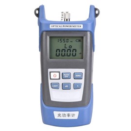Fiber Optic Cable Tester, Portable Optical Power Meter Optical Fiber Power Meter Tester Fiber Tools SC/FC/ST Connector 800-1700nm -70~+10db(Fiber Optical Power Meter)