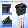 XINYIELE 12 Volt 3 Way Round Rocker Switch,3 Position ON/Off/ON