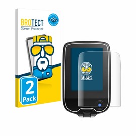 brotect 2x Full Cover Screen Protectors Compatible with Freestyle Libre 3 Full Screen Protector Film [3D Curved, Anti-Fingerprint, Crystal Clear]
