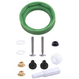 Toilet Cistern Replacement Kit, Sealing Ring for Water Tank, Seal Between Toilet Cistern and Bowl, Accessories for Repairing Toilet (With Wrench)