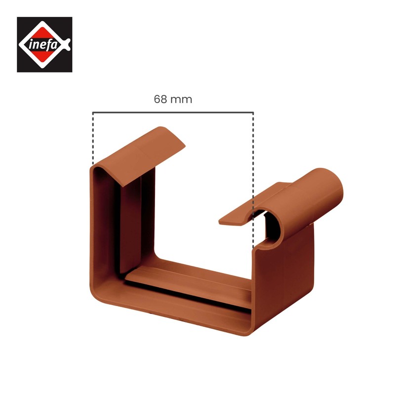 INEFA Gutter Connector Box Gutter PVC NW68 / 68 mm