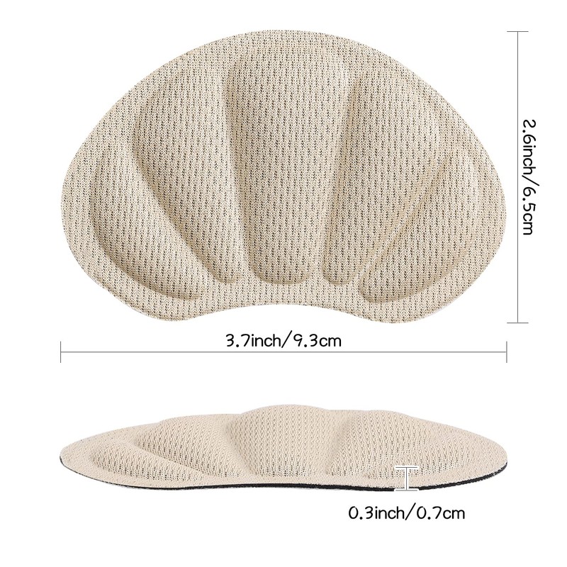 Huethy Back of Heel Cushion Inserts, Mesh Grips Pads for
