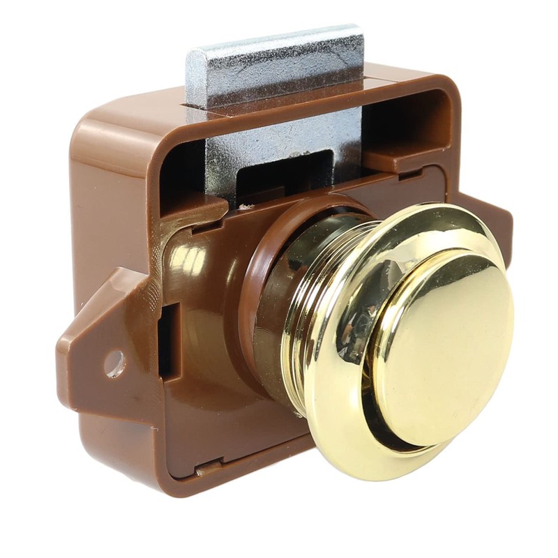 SQXBK Keyless Push Button Catch Door Knob Lock Push Button