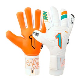 Rinat Nkam Prime W/G Goalkeeper Gloves Junior Plain White Green Size 4