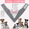 KOOLMOX Dog Tuxedo Pink Bow, Dog Tuxedo Bow Tie Collar,