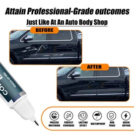 Diamond Black Crystal Pearl-Coat(PXJ/KXJ) Touch Up Paint Compatible with Dodge Ram, Car Paint Pen Scratch Repair Two-In-One Touch Up Paint, Premium Car Scratch Remover for Deep Scratches