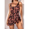 Eomenie One Piece Swimdress Swimsuits for Women Tummy Control Swim