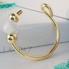 Nose Cuffs 14K Gold-Filled Hoop Ring - Beautiful White Opal