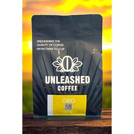 Unleashed Coffee | Oro Coffee | Light Roast Coffee Beans | Whole Bean Coffee | Brazilian Coffee | 100% Arabica Coffee Beans | Low Acid Coffee Beans | Smooth Chocolatey Coffee | 12 oz Bag