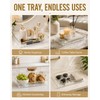 Clear Acrylic Tray, 6 Pack Acrylic Serving Trays Deep Serving