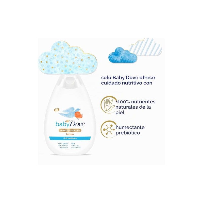 Baby Dove Crema Corporal Humectación Enriquecida 400 Ml