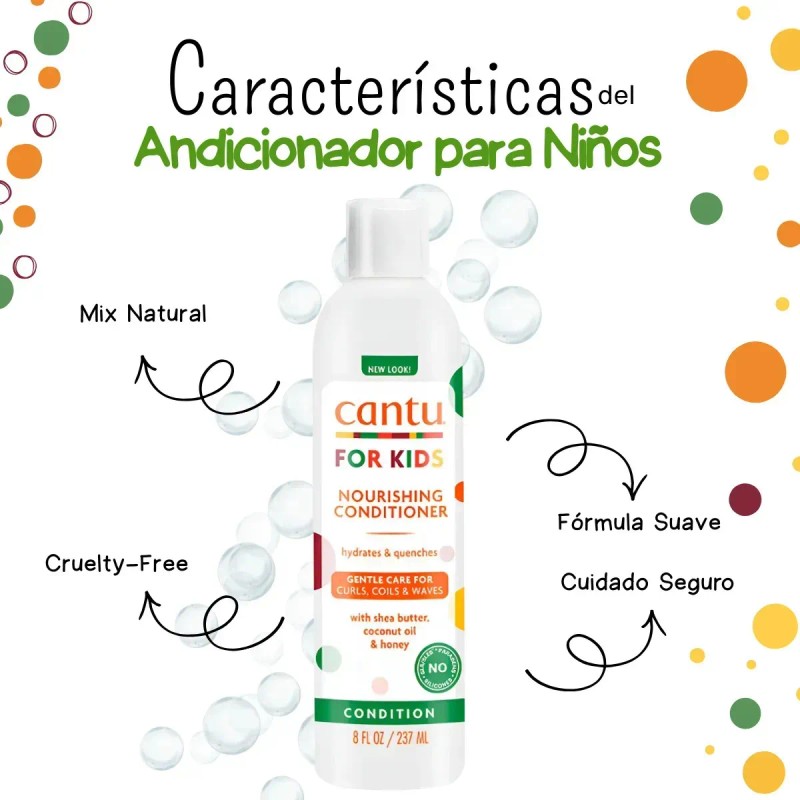 Acondicionador Nutritivo Para Niños Cantu Care For Kids