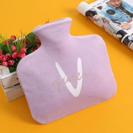Lettering thermal water bag (800ml) (purple) Poultice bag