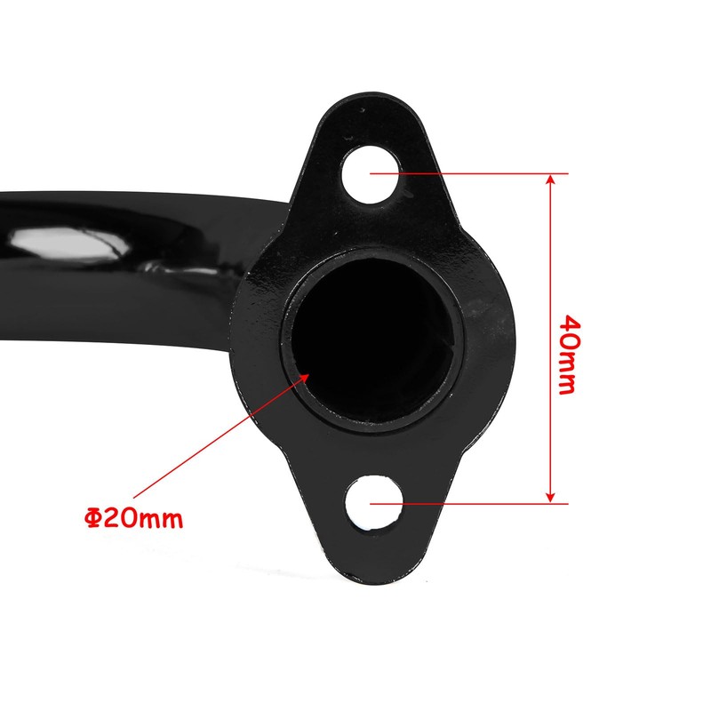 SUNQIAO Motorized Bicycle Exhaust, Bicycle Muffler Silence for 49cc 50cc