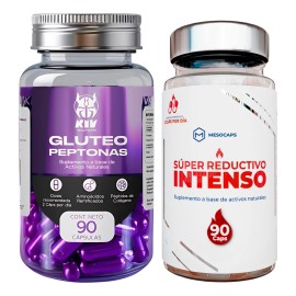 Suplemento Súper Reductivo Intenso + Glúteo Peptonas Kiv