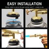 TECHPLUS Copper Alloy Butane Torch Head - Adjustable Flame Kitchen
