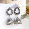 Silver Plated Jhumkas Indian Earrings for Women Silver Jhumka Bell