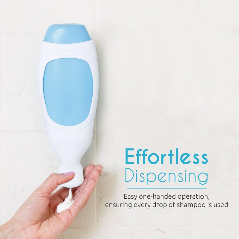 Squeezi 2 Unit Pack (Bright White) Wall Mounted Shower Dispenser