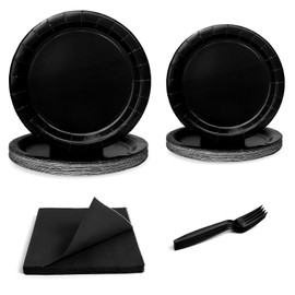 UVTQSSP 96 Pcs Party Plates, Red Paper Plates and Napkins, Disposable Tableware Set, Party Supplies for Kids Birthday Baby Shower Wedding Picnic, Serve for 24 Guests