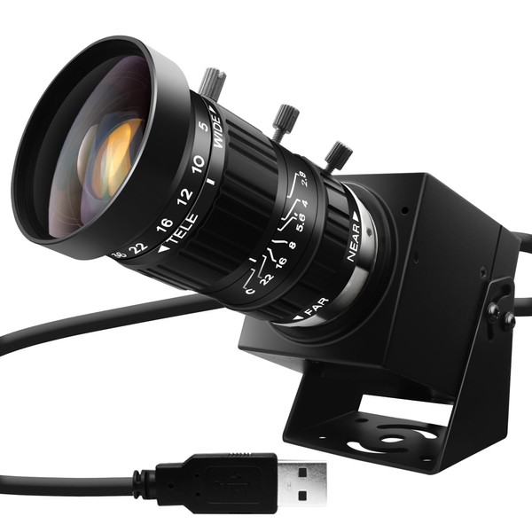 ELP 5-50mm 10X USB Zoom Camera 12mp Manual Zoom Webcam
