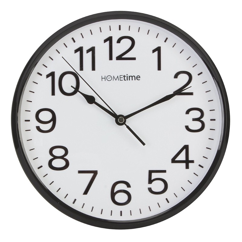 Stylish Black & White Bold Classic Quartz Wall Clock