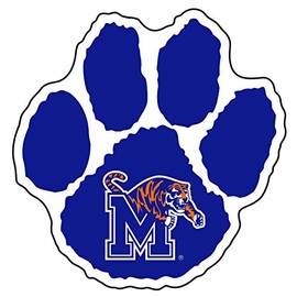 Memphis Decal (M TIGER PAW DECAL 3" (3",4",6",12"), 3 in)