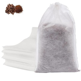 No Mess Cold Brew Bags, Cold Brew Coffee Filters 8”x 12” Disposable French Press Filter Bags Fine Mesh Brewing Bags with Drawstring for Iced Coffee Maker Hot Tea in Mason Jar or Pitcher