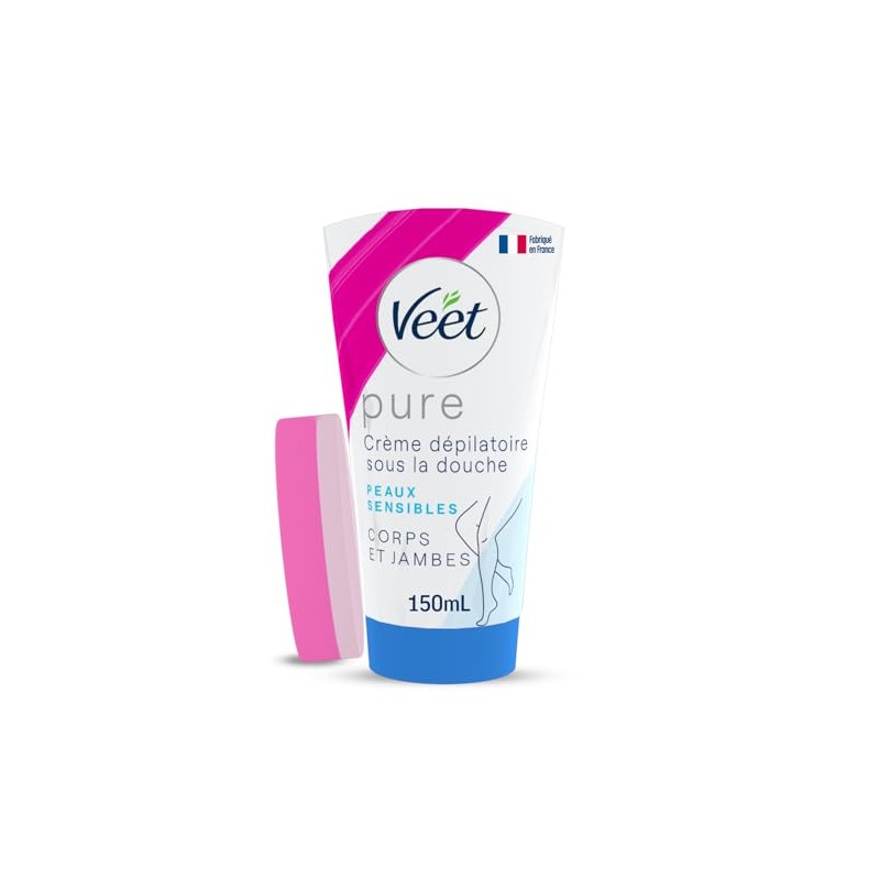 Veet Crema Depilatoria Corporal para Ducha Piel Sensible para Mujer