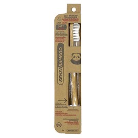 SENZACARE Soft Adult Bamboo Toothbrush, 1 EA