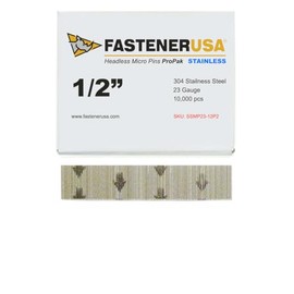 1/2" Micro PIN Nails 23GA 304SS 10,000ct