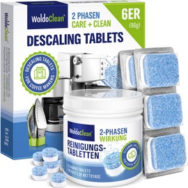 2-Phase Descaling Tablets for Automatic Coffee Machines and Coffee Machines