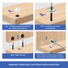 20 Sets 3-in-1 Cam Lock Connector Kit, Eccentric Furniture Fasteners