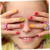 Healvian 120pcs Full Cover Nail Tips for Boys and Girls