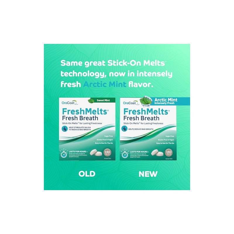 OraCoat® FreshMelts® Fresh Breath Stick-on™ Melts for Lasting Freshness, Sweet
