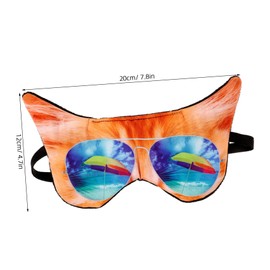 SAFIGLE Cute Cat Design Eye Mask Comfortable Sleeping Mask for Travel Use Lightweight Portable Eye Cover for Block Out Light for Relaxing Sleeping