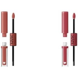 NYX Professional Makeup, Shine Loud, Labial Líquido Larga Duración, Ambi+NYX Professional Makeup, Shine Loud, Labial Líquido Larga Duración, Movie Maker+++