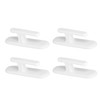 8Pcs Wall Self Adhesive Curtain Hooks White Reusable Plastic Curtain