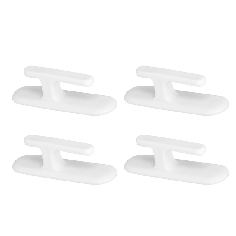 8Pcs Wall Self Adhesive Curtain Hooks White Reusable Plastic Curtain