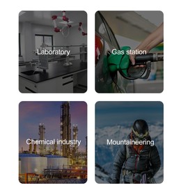 Gas Meter, 3 Alarm Modes 4 in 1 High Sensitivity Gas Monitor Accurate Measurement for Agriculture