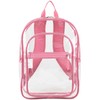 FUEL Clear Backpack Heavy Duty PVC Transparent Backpack Large Clear