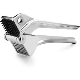 Soro Essentials- 7” Aluminum Garlic Press Crusher- Garlic Mincer Tool Easy to Use and Clean Durable Garlic Crusher with Ergonomic Handle Garlic Smasher Press Garlic with Ease