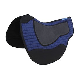 CHALLENGER Horse Western Navy Quilted Endurance Barrel Contoured Saddle Pad 39185NV