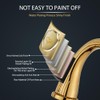 Shiny Polished Gold Widespread Bathroom Sink Faucet,Two Crystal Handle Three