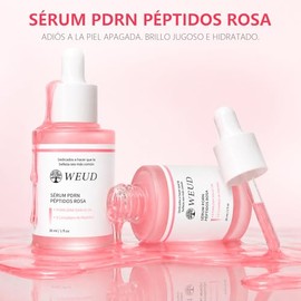 WEUD Serum Coreano Original, Serum Facial con Salmon DNA PDRN, Multi Péptido, Niacinamida, Cuidado Antiedad y Reparador, Reafirman, Ilumina la Pie, Su