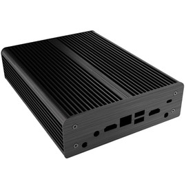 Akasa Newton D3 | Intel 7th Gen NUC (Dawson Canyon) | PC Fanless Case | 100% Aluminium Heatsink CPU Cooling | Supports 2.5" SSD HDD | A-NUC41-M1B