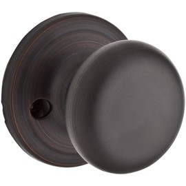 Kwikset 966H.UNIV Hancock Knob Single Cylinder Interior Pack with Round Rose for Handlesets - Venetian Bronze
