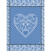 Le Jacquard Français Amour Celeste 27449 Tea Towel 80 x