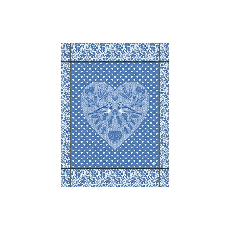Le Jacquard Français Amour Celeste 27449 Tea Towel 80 x